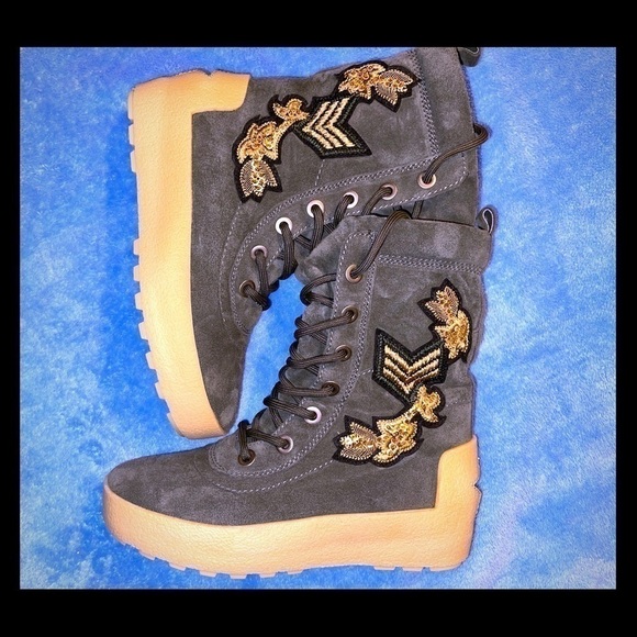 Ash Nolan Green Military Boots Size 7 - Picture 2 of 9